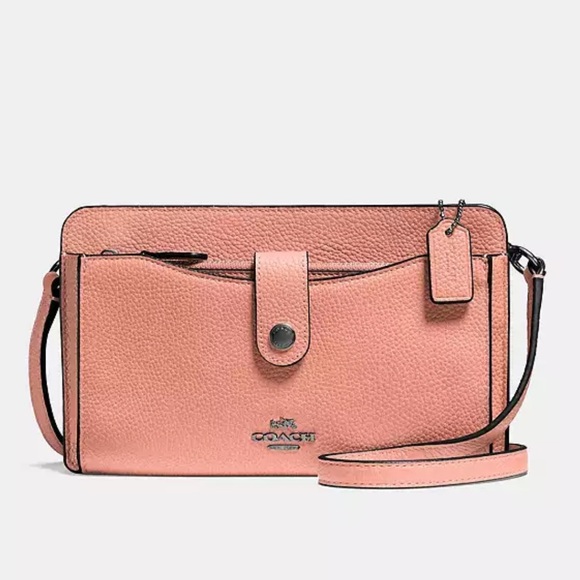 Coach Noa Pop Up Messenger Crossbody Bag Convertible Travel Leather - Picture 1 of 10